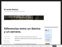 Tablet Screenshot of elcerdoiberico.es